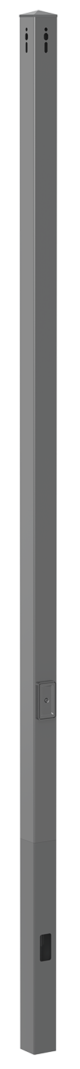 SSSE Square Straight Steel Embedded Pole — 10 to 25 ft