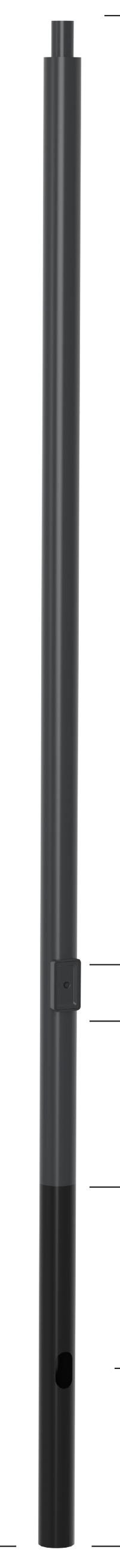 RSPE — Round Straight Steel Embedded Pole